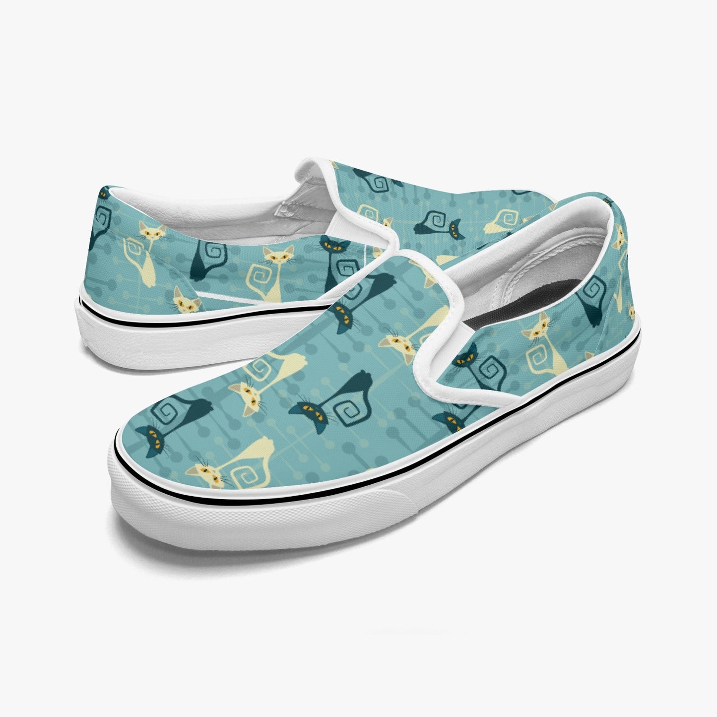 MCM Atomic Cat Slip-On Canvas Shoes
