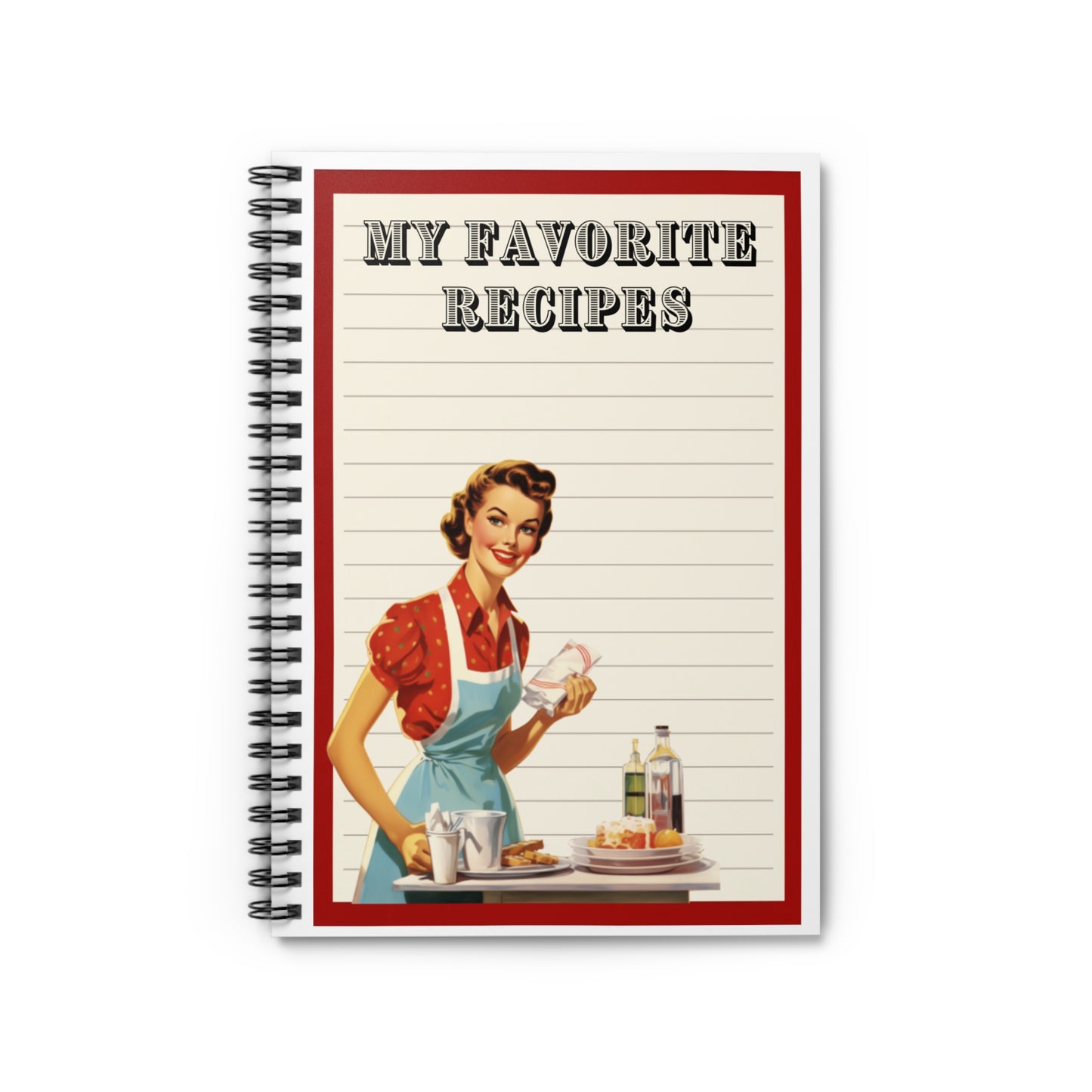 MCM My Favorite Recipes Spiral Notebook - Ruled Line Recipe Book