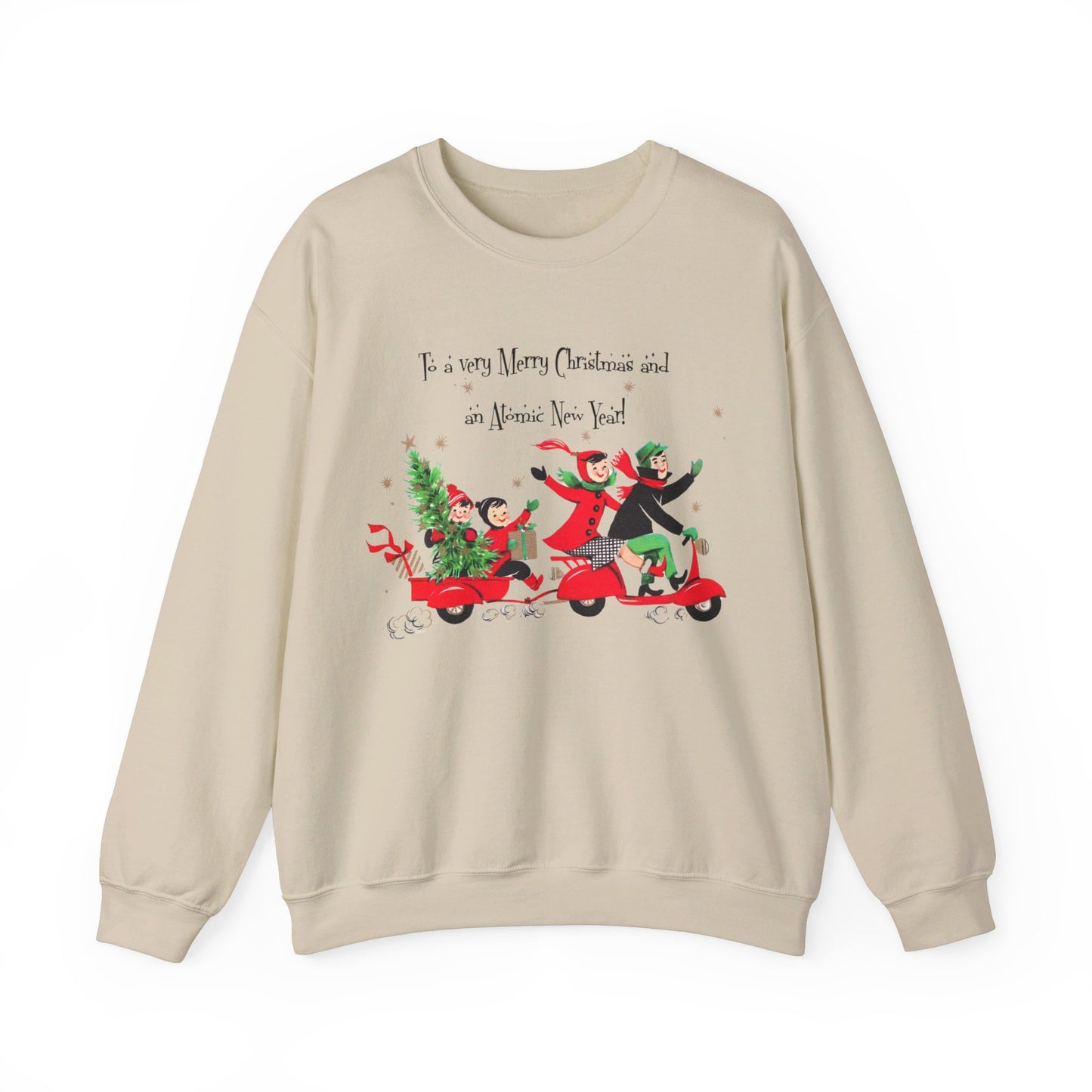 Vintage Christmas Sweatshirt- Unisex Heavy Blend™ Crewneck Sweatshirt