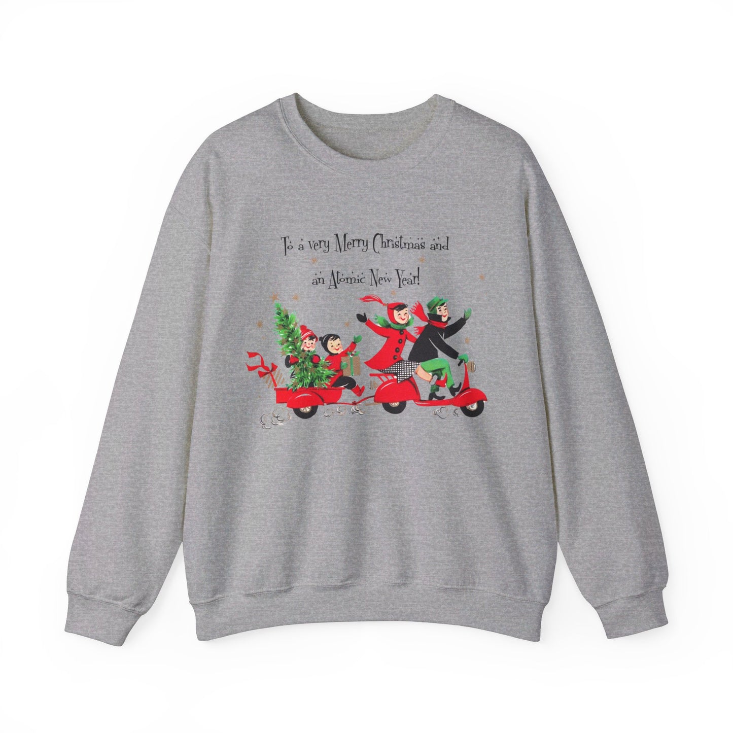 Vintage Christmas Sweatshirt- Unisex Heavy Blend™ Crewneck Sweatshirt