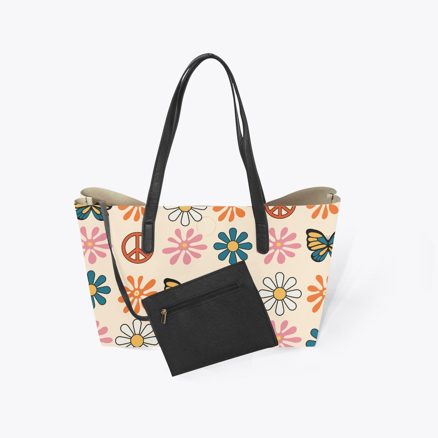 Retro Groovy Hippie Neverfull Tote Bag
