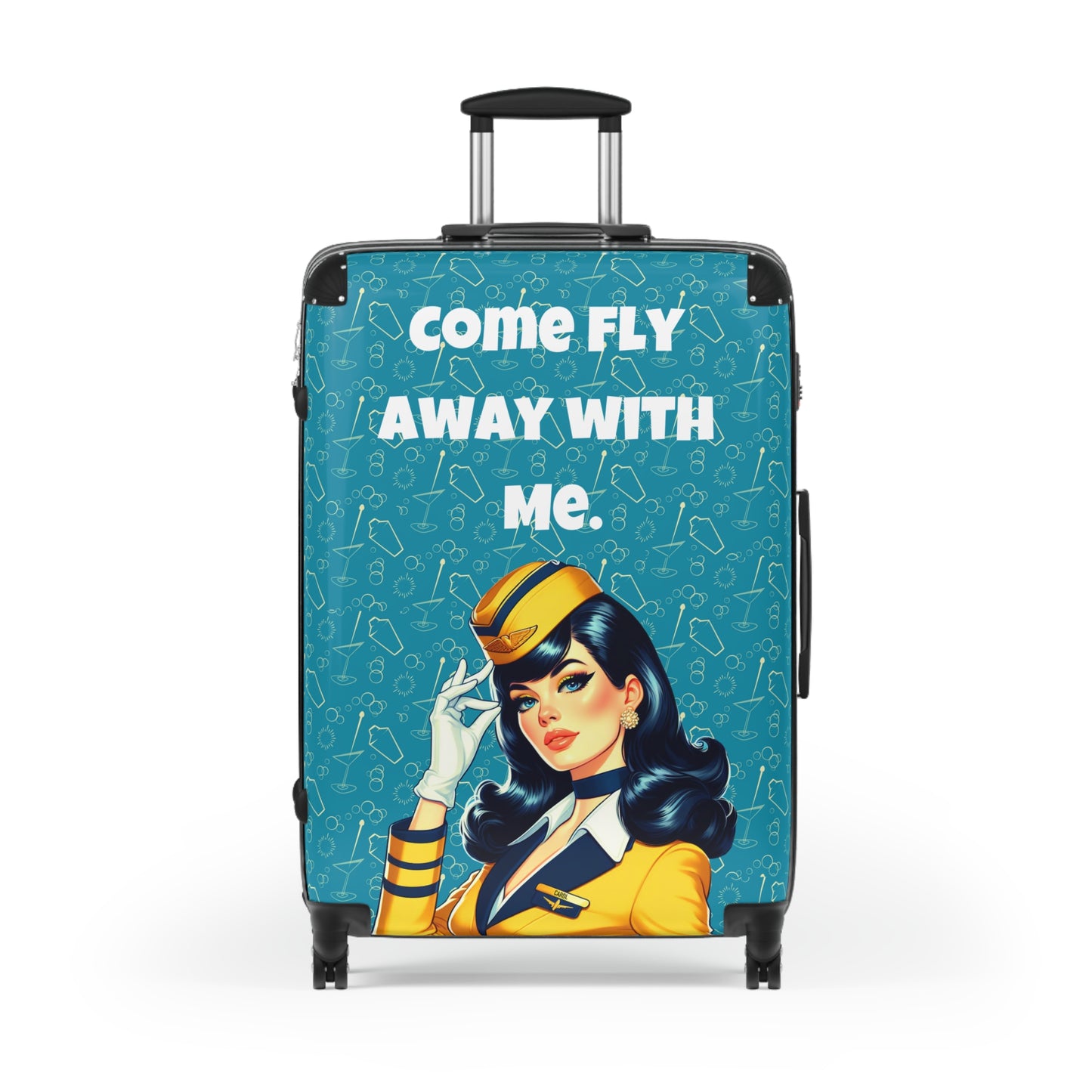 Frequent Flyer Luggage, Flight Attendant Suitcase, MCM funny luggage,