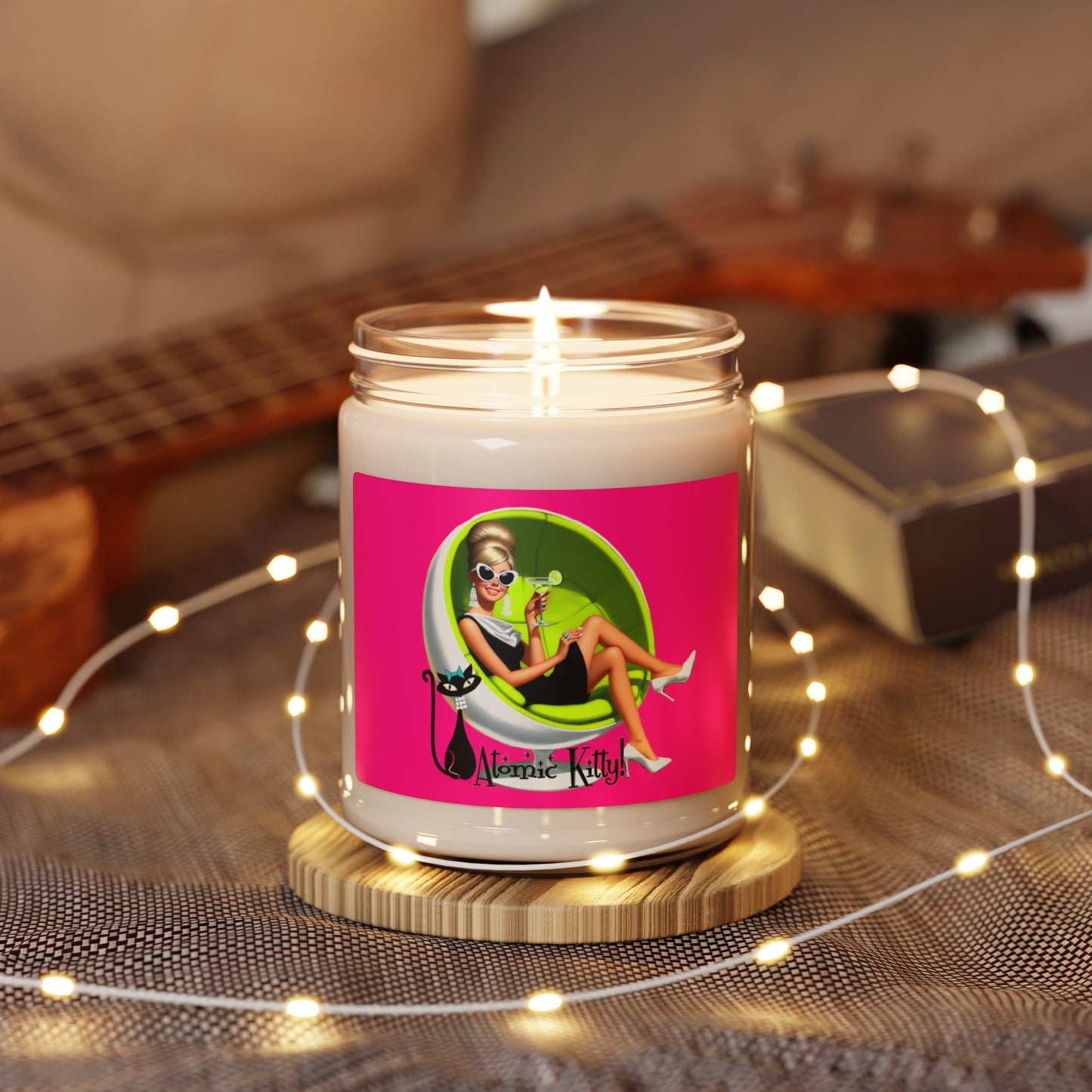 Atomic Kitty Scented Soy Candle, 9oz