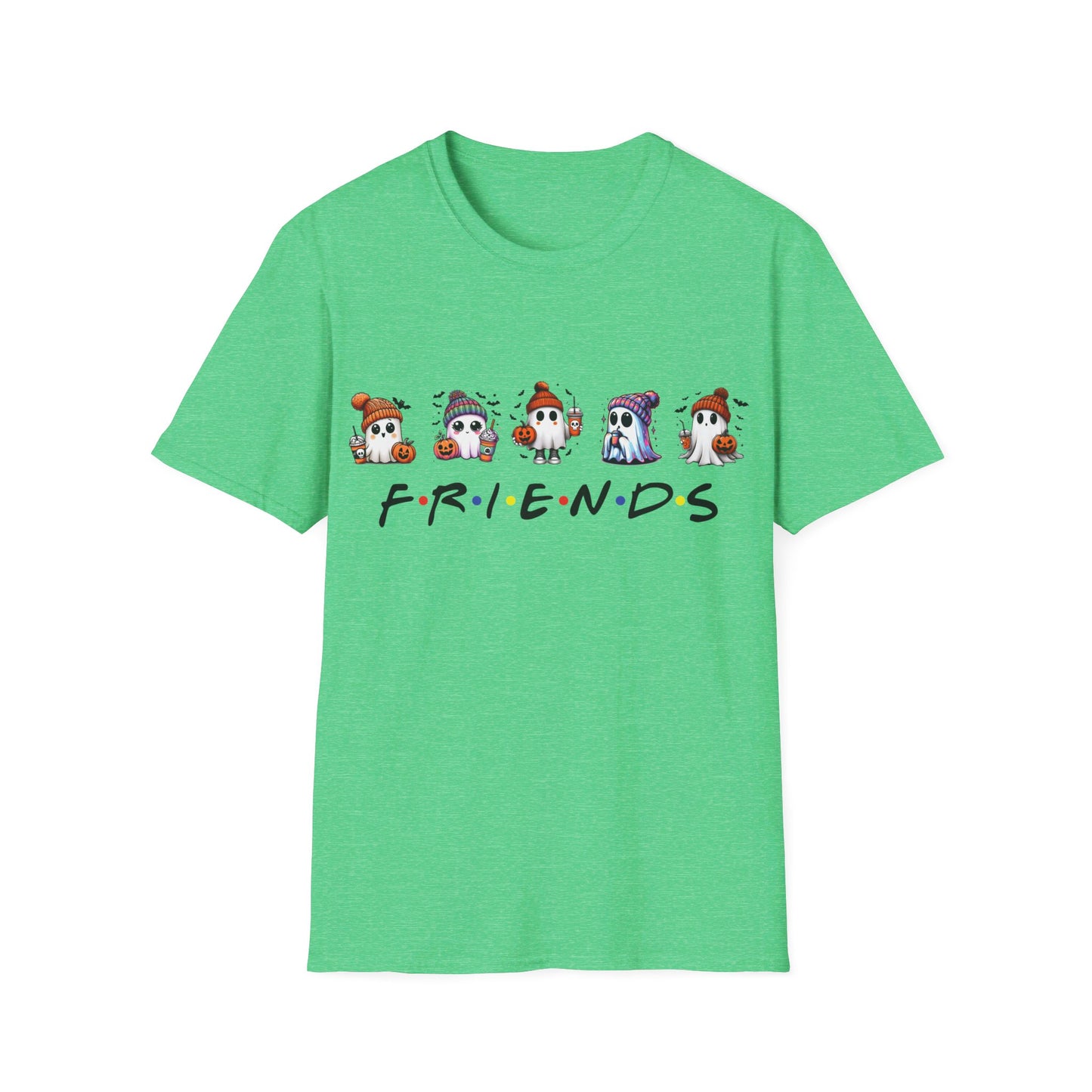Halloween T-Shirt, Ghost Friends Tshirt, Unisex Softstyle Tee Shirt