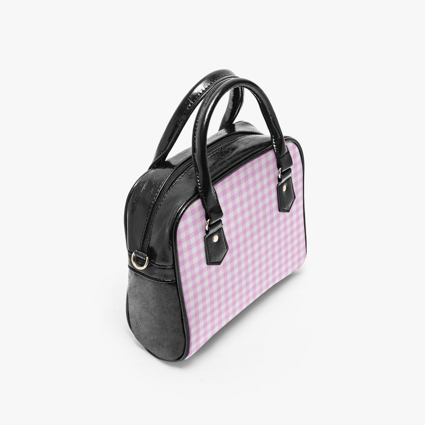 MCM Gingham Vegan Leather HandBag- 1950s style purse