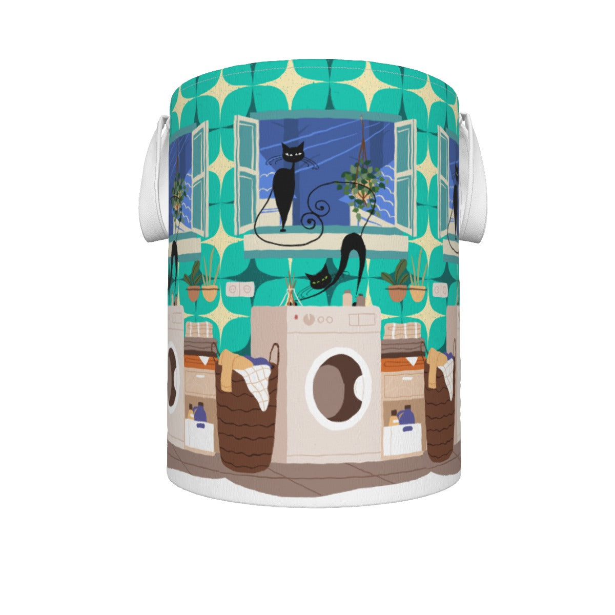 MCM Atomic Cat Foldable Laundry Basket