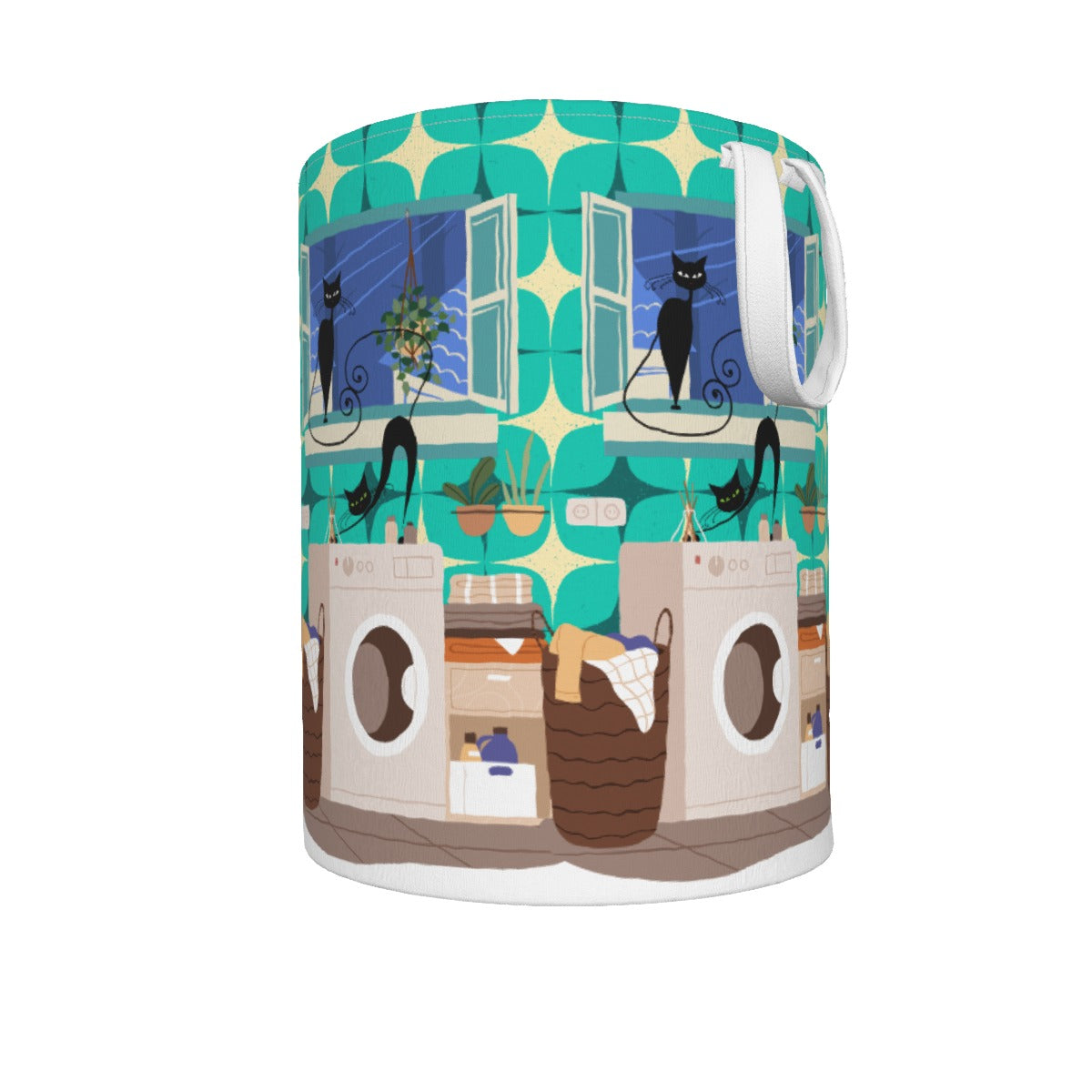 MCM Atomic Cat Foldable Laundry Basket