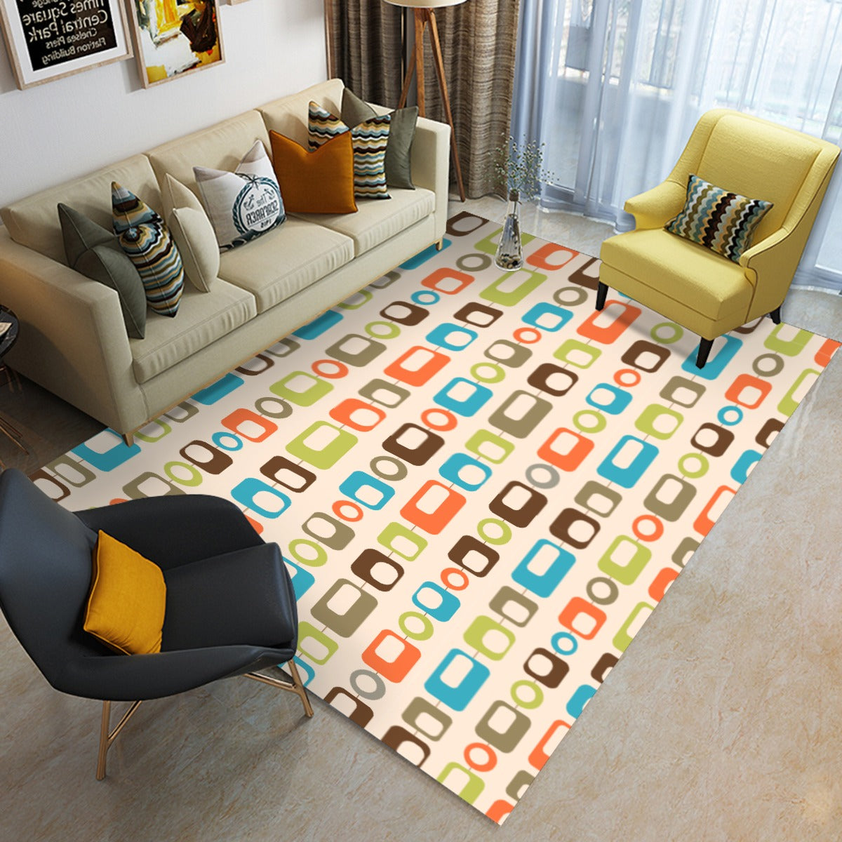 Foldable Rectangular Floor Mat