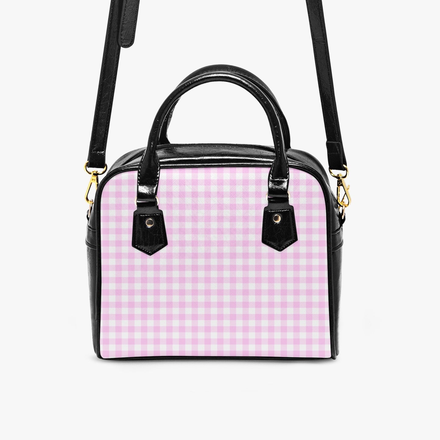 MCM Gingham Vegan Leather HandBag- 1950s style purse
