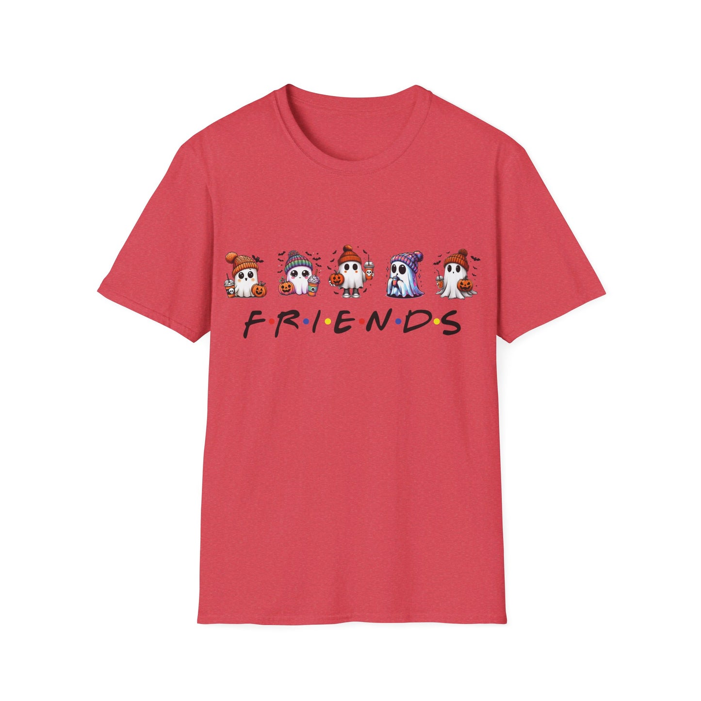 Halloween T-Shirt, Ghost Friends Tshirt, Unisex Softstyle Tee Shirt