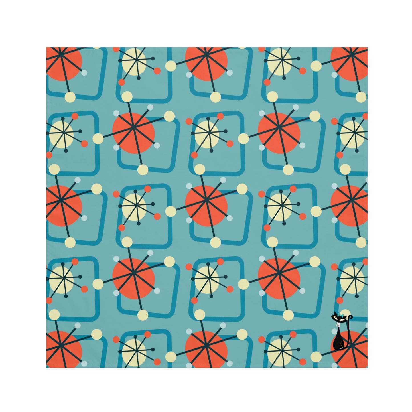 Atomic Starburst Decor Napkins Set of 4