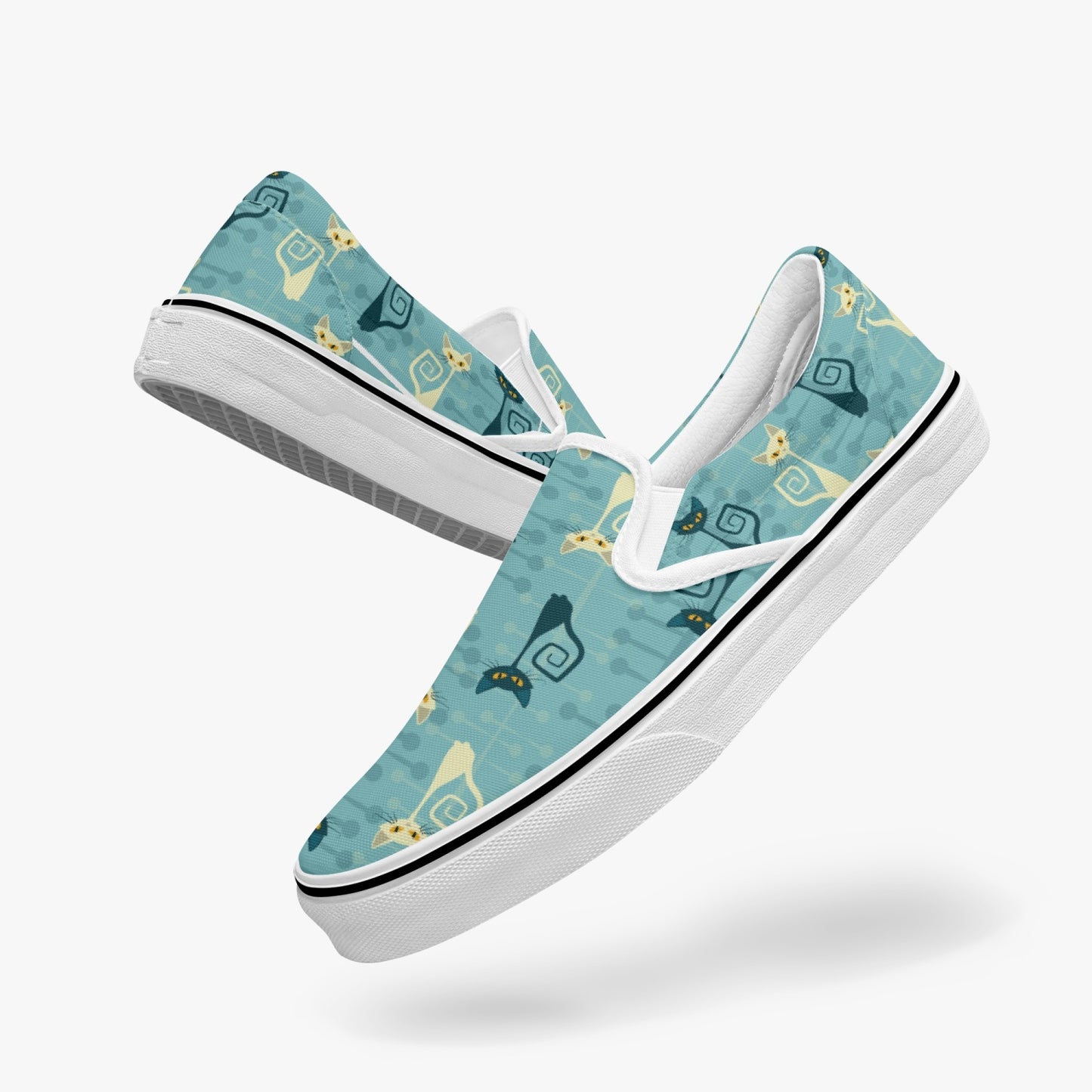 MCM Atomic Cat Slip-On Canvas Shoes