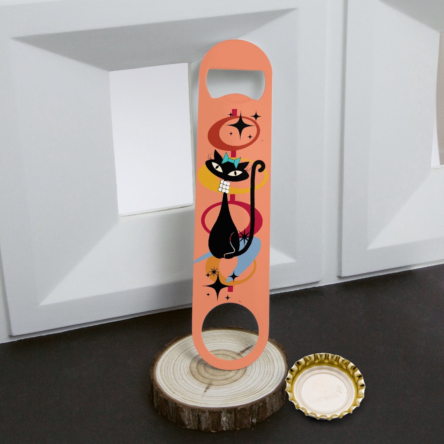 Atomic Cat Bar Key Flat Bottle Opener