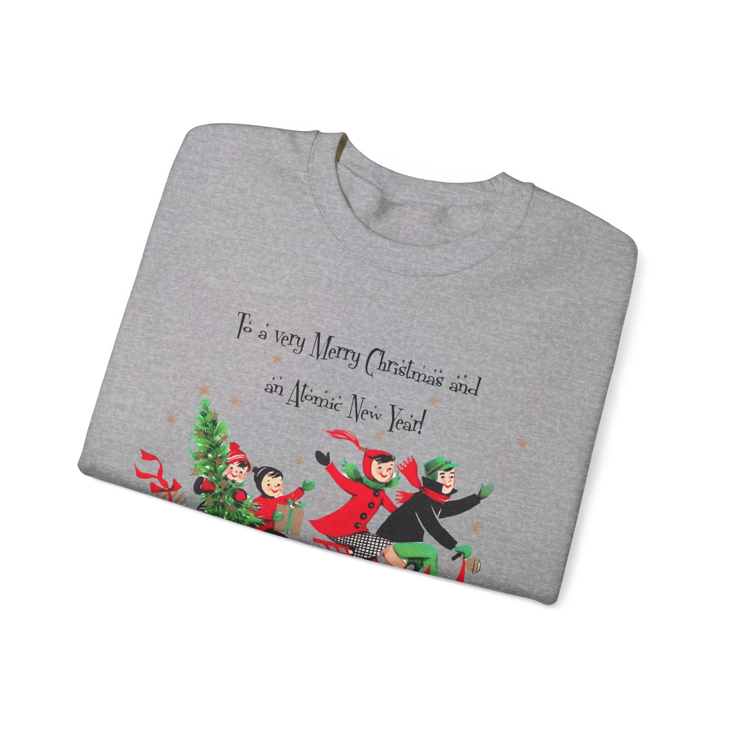 Vintage Christmas Sweatshirt- Unisex Heavy Blend™ Crewneck Sweatshirt