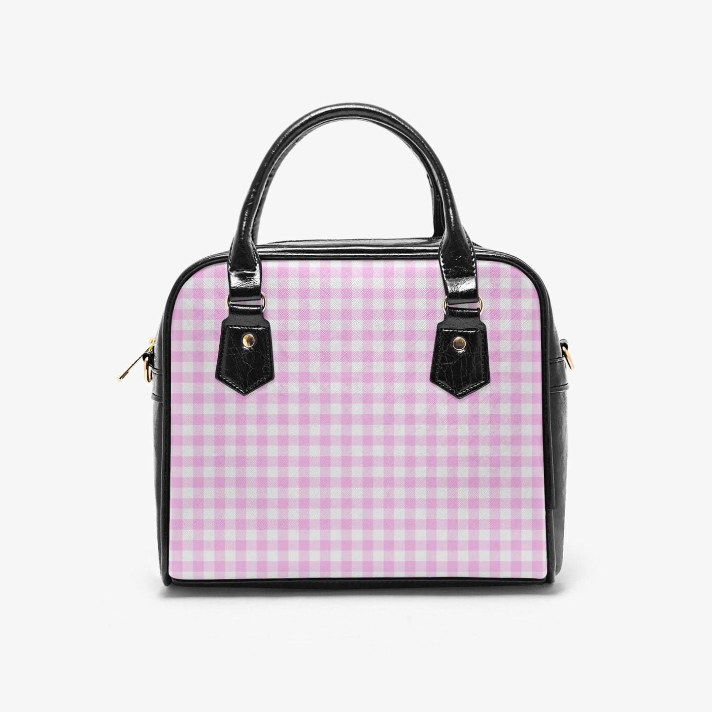 MCM Gingham Vegan Leather HandBag- 1950s style purse