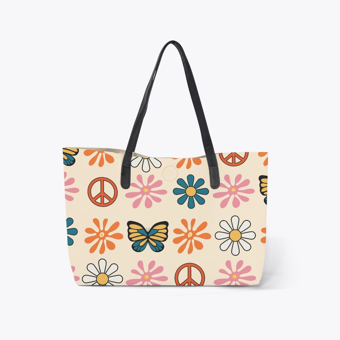 Retro Groovy Hippie Neverfull Tote Bag