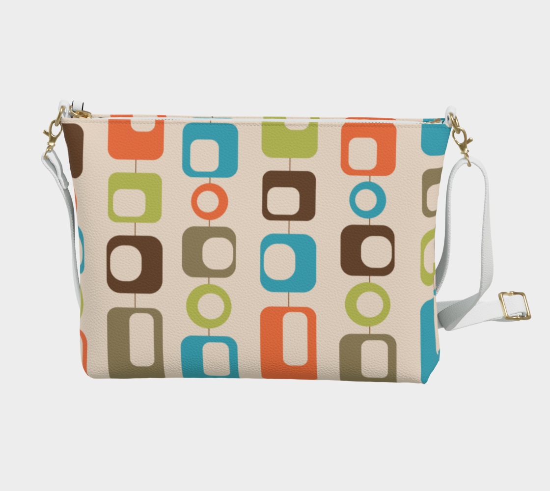 MCM Retro Multi Color Square Vegan Leather Crossbody Purse
