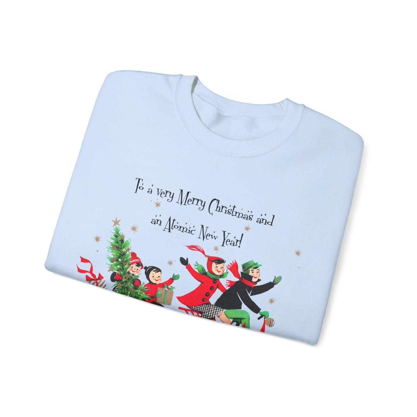 Vintage Christmas Sweatshirt- Unisex Heavy Blend™ Crewneck Sweatshirt