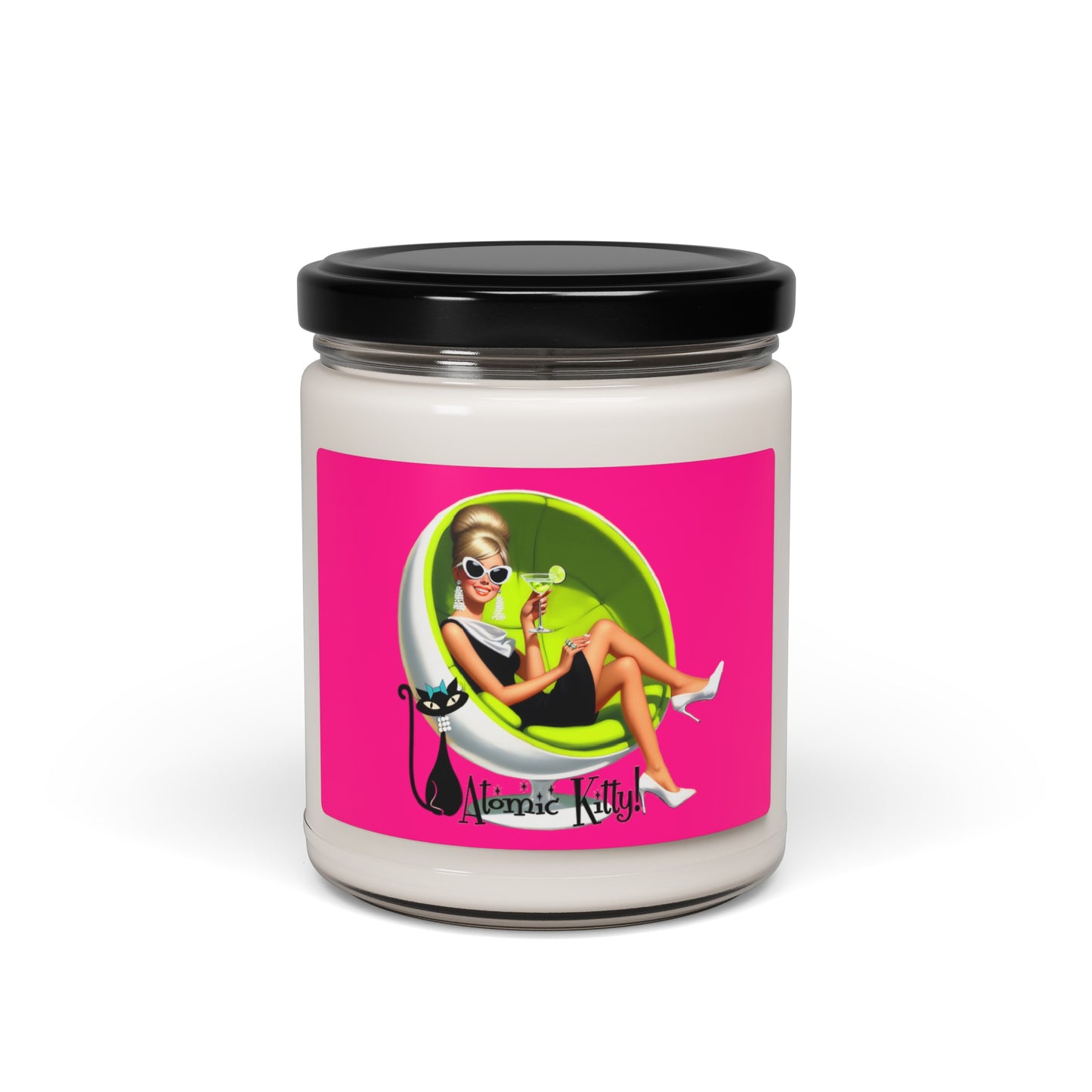 Atomic Kitty Scented Soy Candle, 9oz