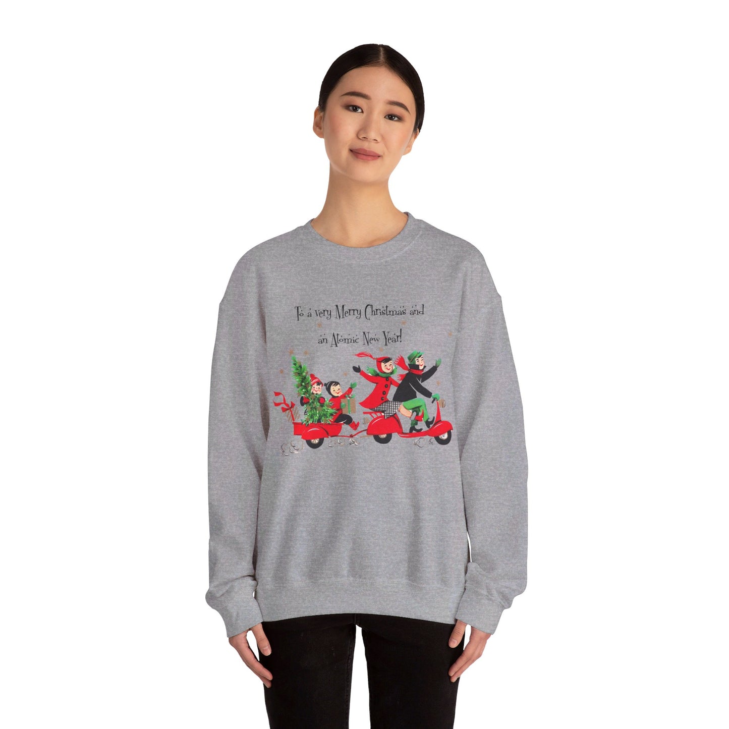 Vintage Christmas Sweatshirt- Unisex Heavy Blend™ Crewneck Sweatshirt