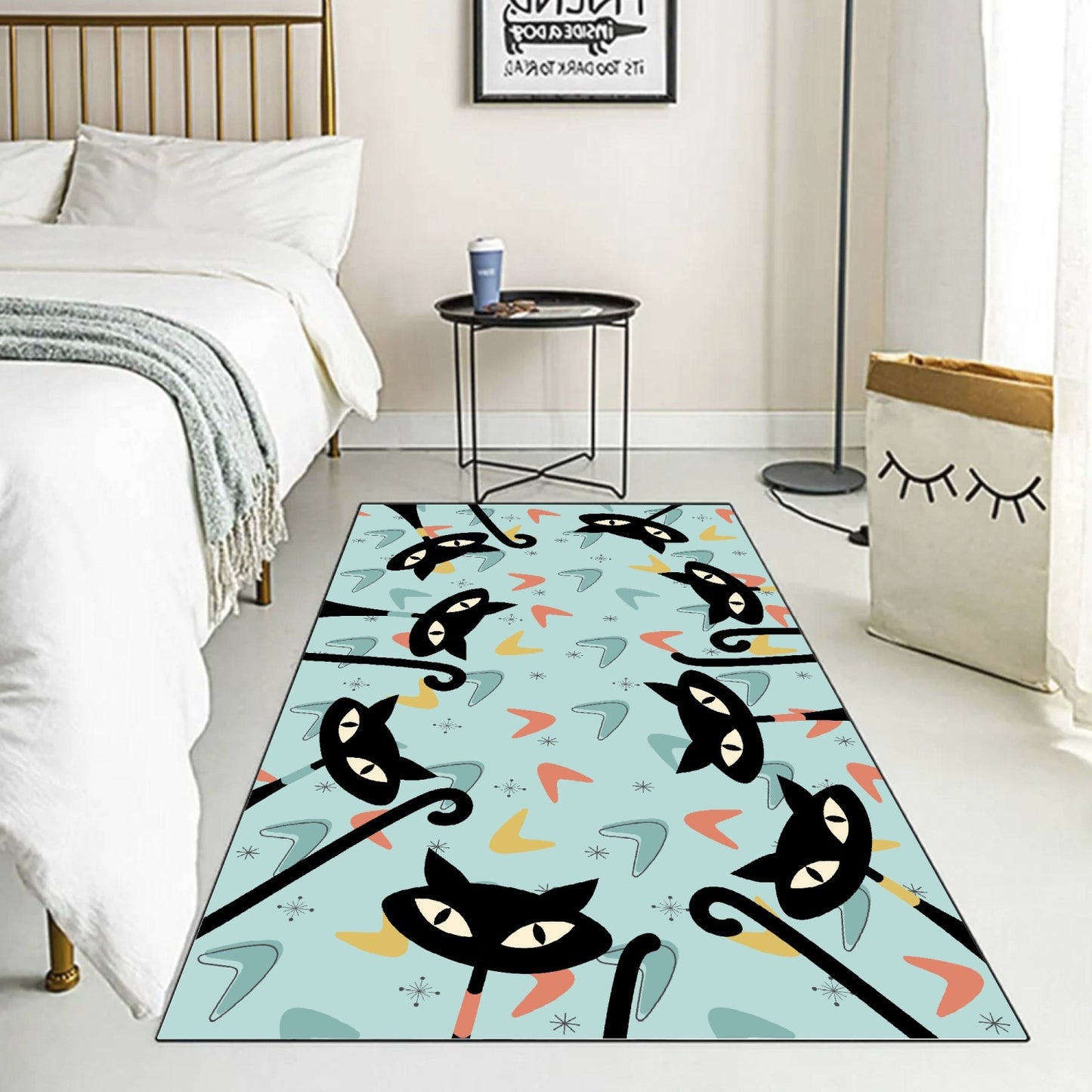 Atomic Cat Floor Rug