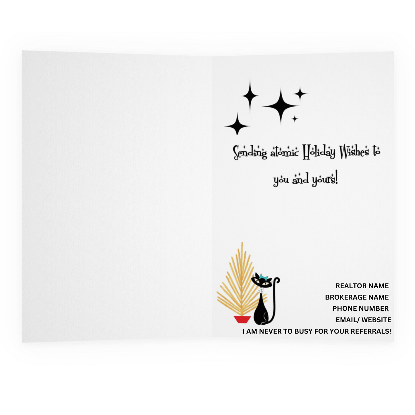 MCM Retro Christmas Cards- Holiday Cards for Business or Personal