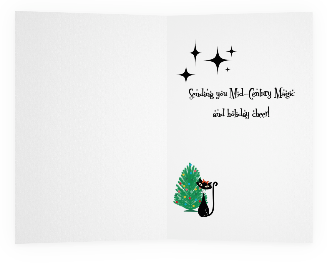 MCM Retro Christmas Cards- Holiday Cards for Business or Personal