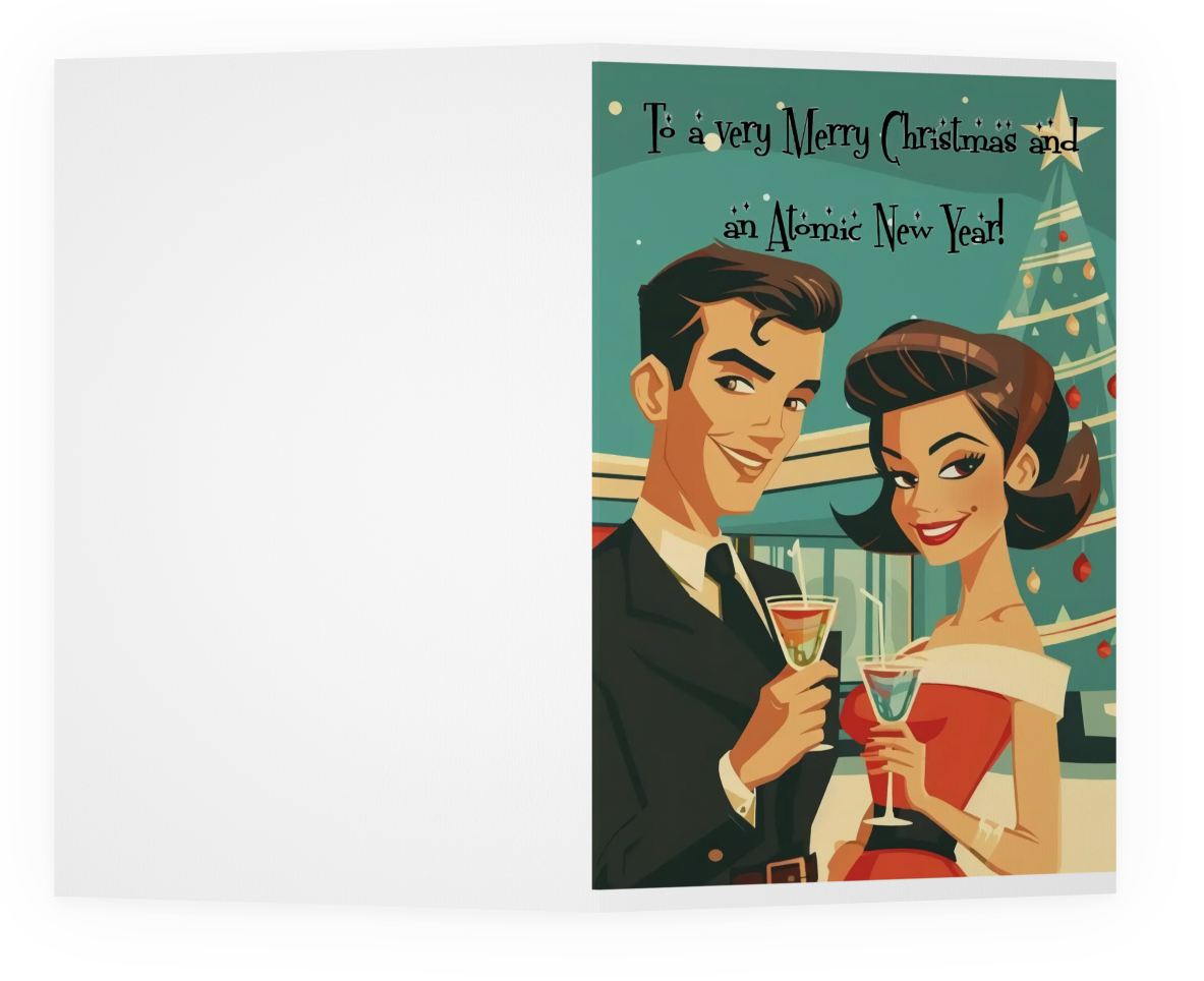 MCM Retro Christmas Cards- Holiday Cards for Business or Personal
