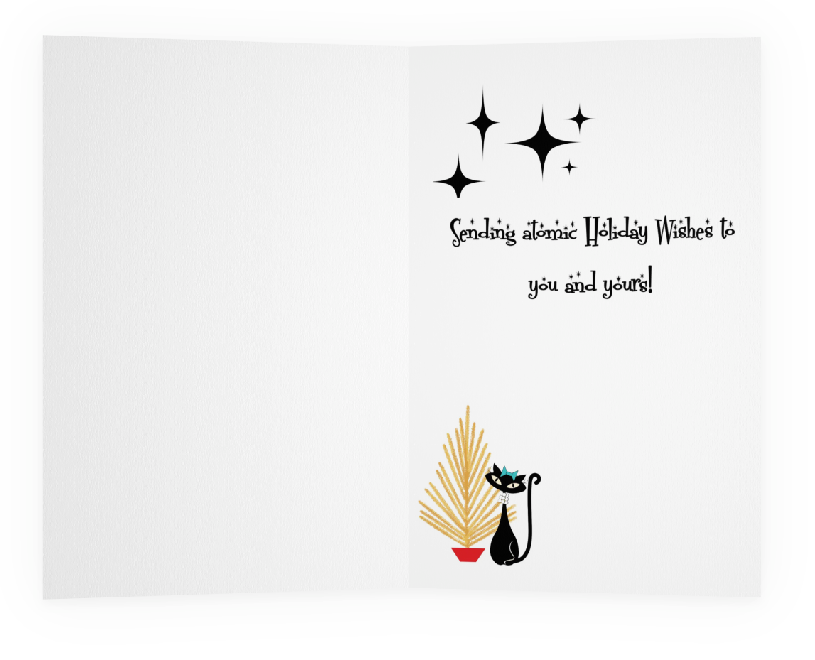 MCM Retro Christmas Cards- Holiday Cards for Business or Personal