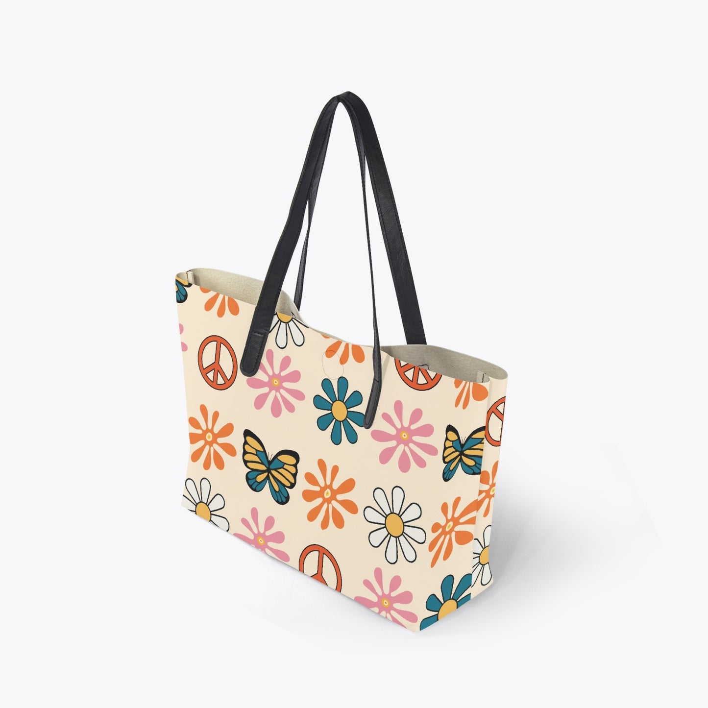 Retro Groovy Hippie Neverfull Tote Bag