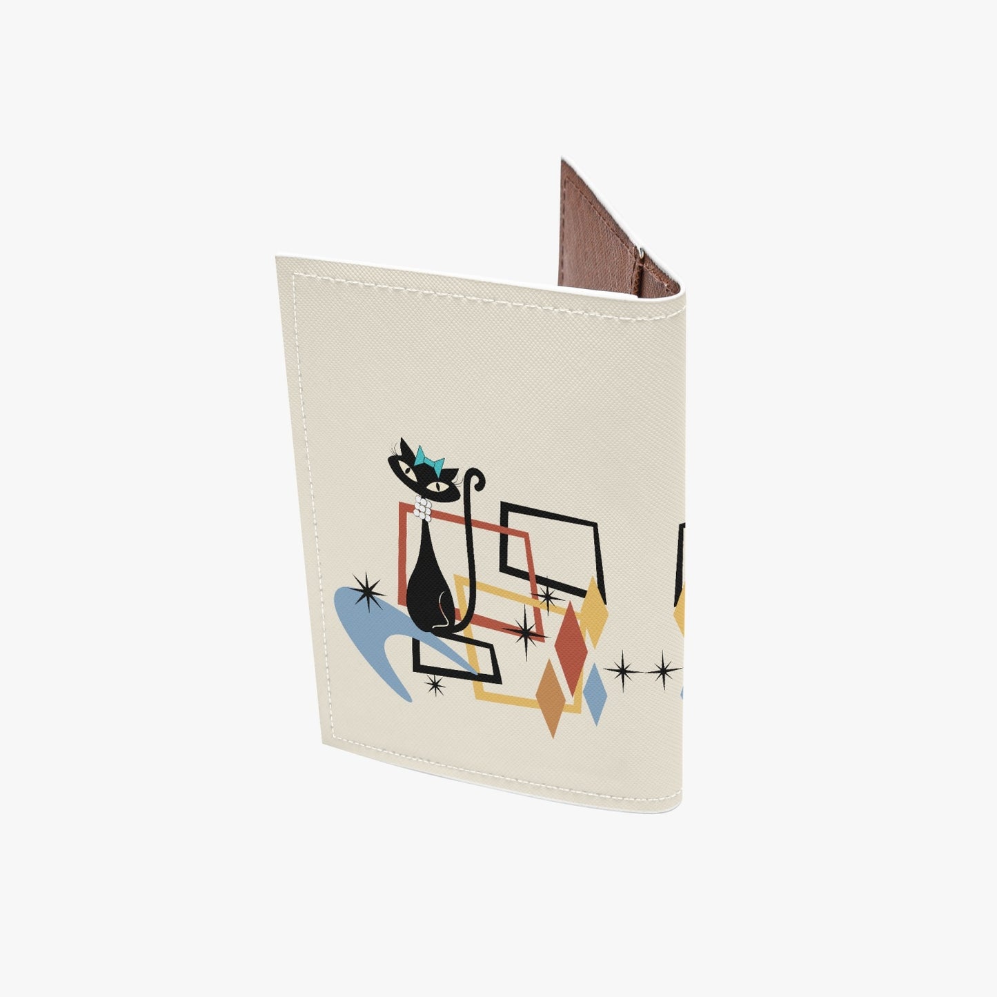 Atomic Cat in Pearls Passport Cover