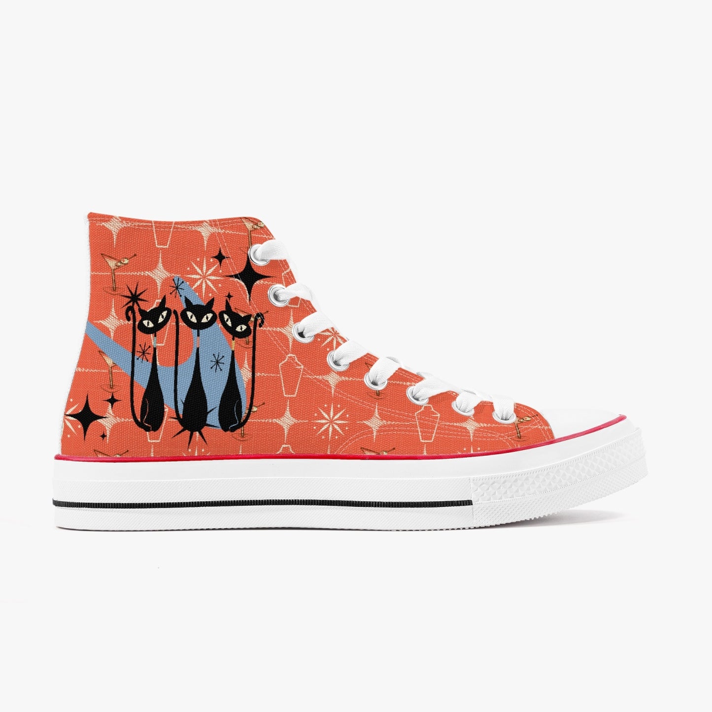 MCM Atomic Cat High-Top Canvas Shoes- Converse Style Tennis Shoes