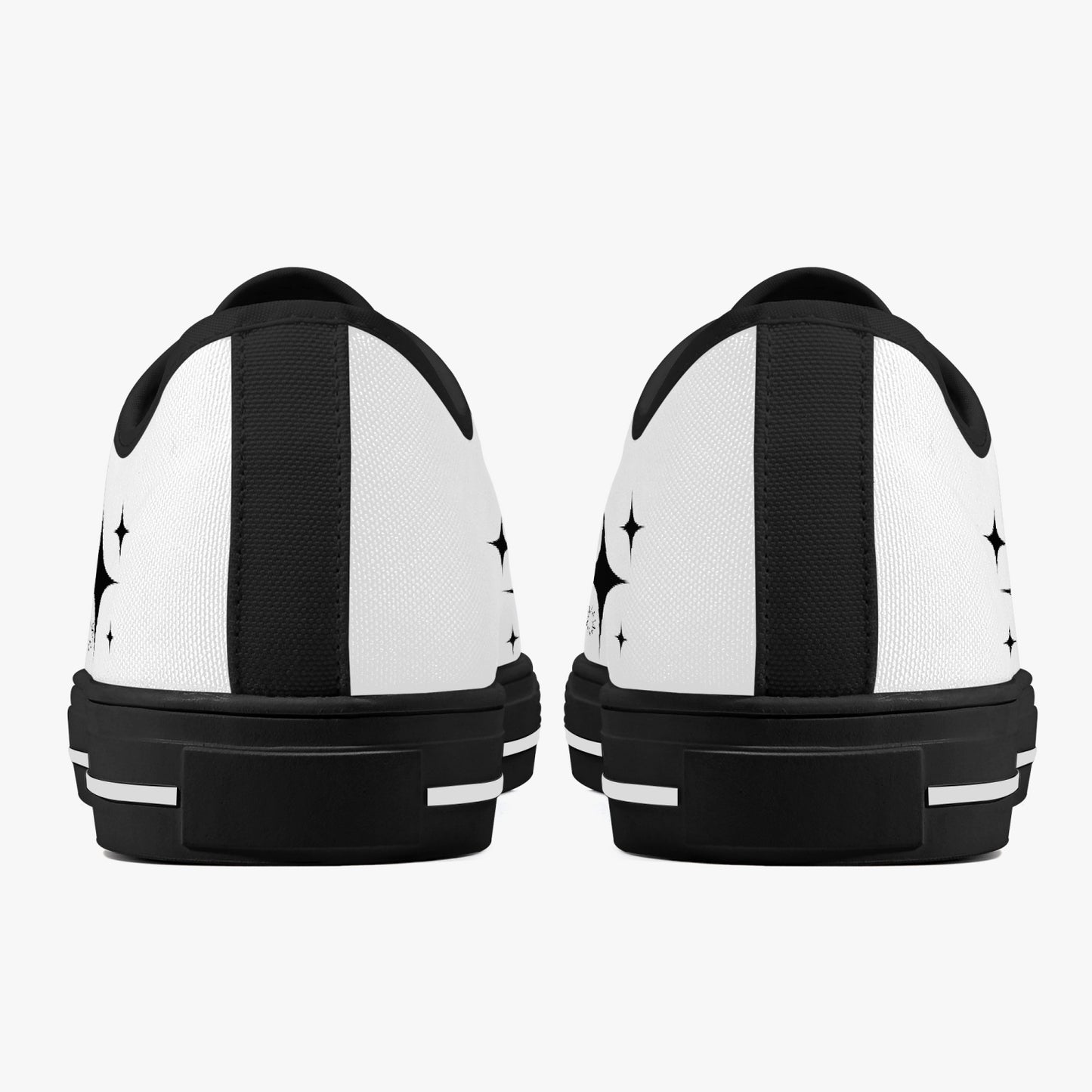 MCM Atomic Cat Classic Low-Top Canvas Shoes - Unisex White/Black