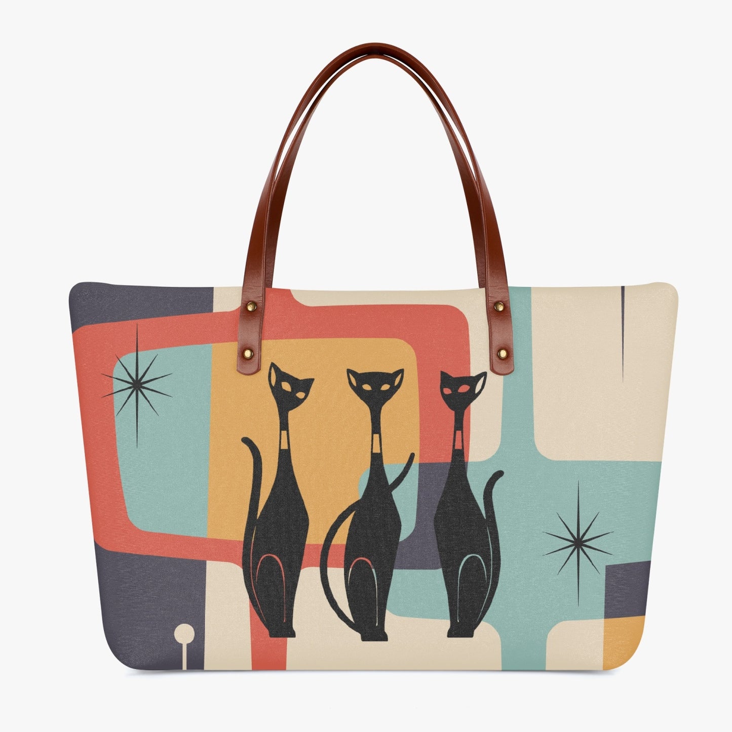 Mid Mod Neverfull Purse- Atomic Cats Classic Diving Cloth Tote Bag
