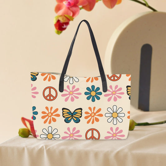 Retro Groovy Hippie Neverfull Tote Bag