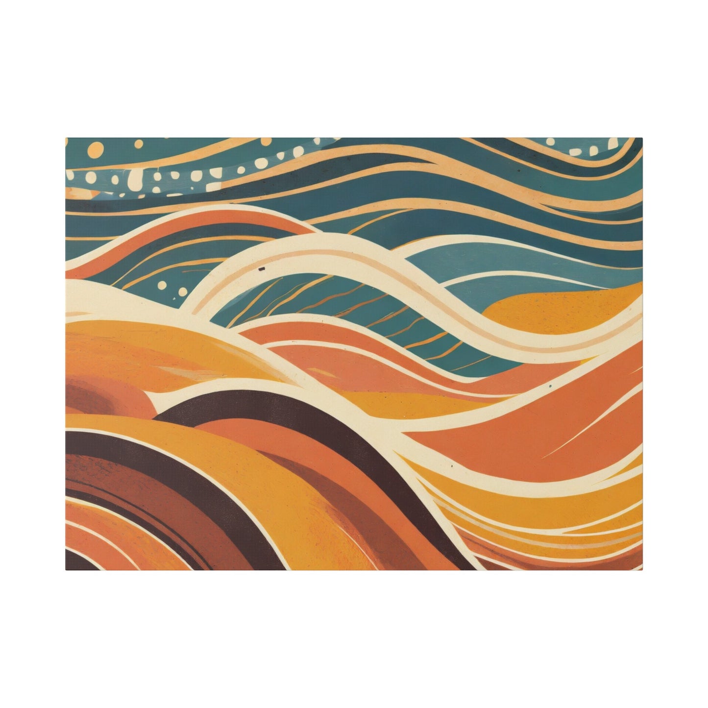 MCM Groovy Waves Canvas