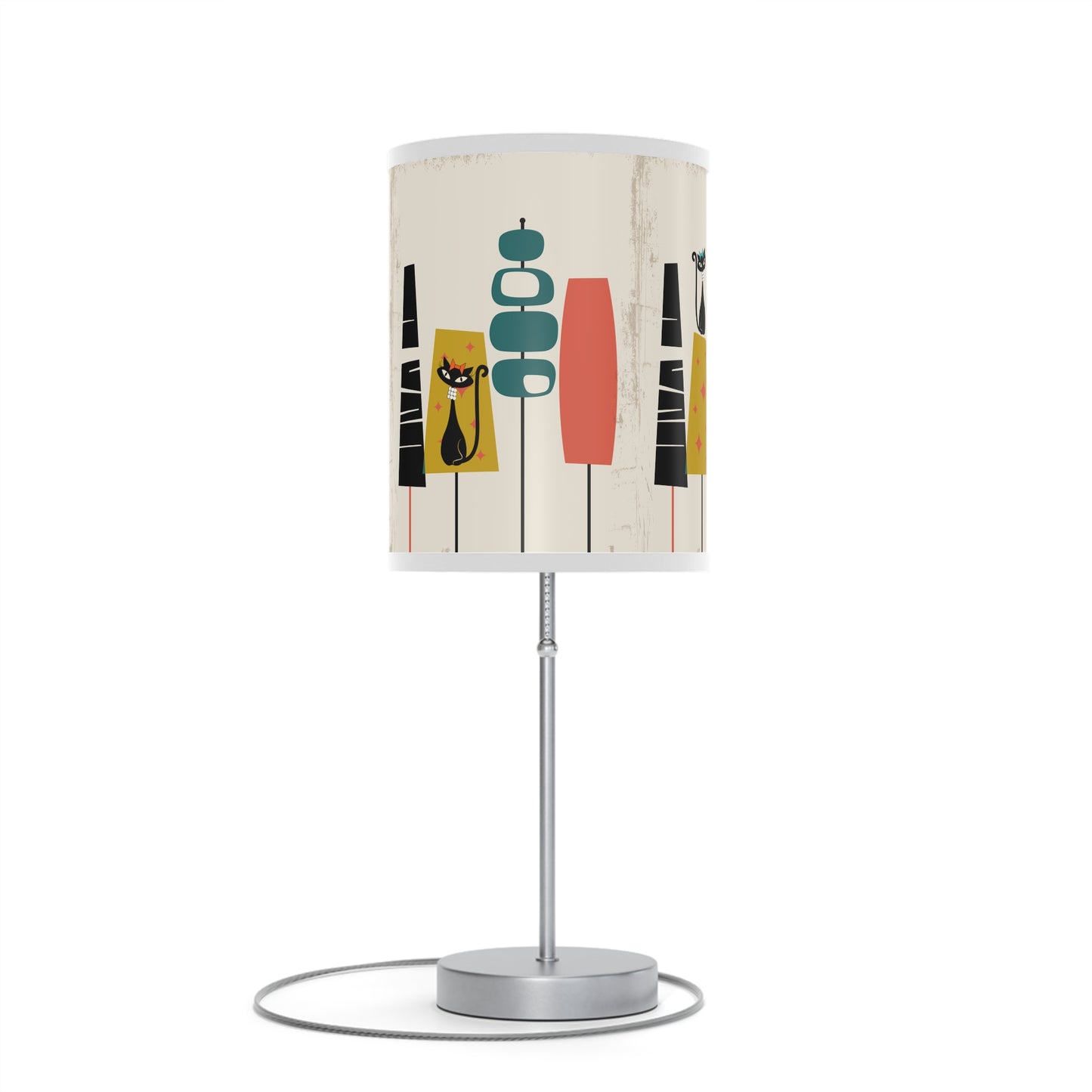 MCM Atomic Cat in Pearls Lamp