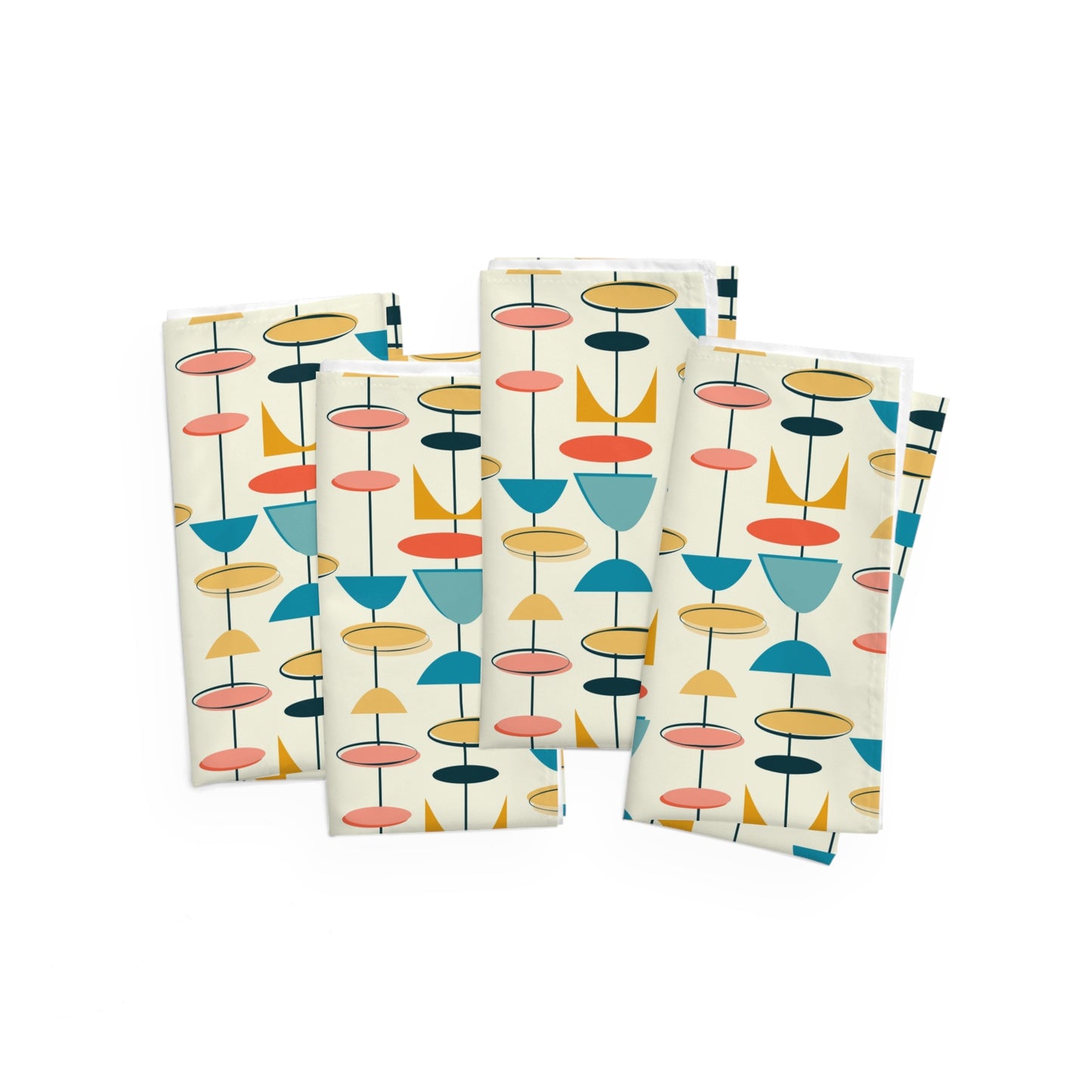 Atomic Decor Napkins Set of 4