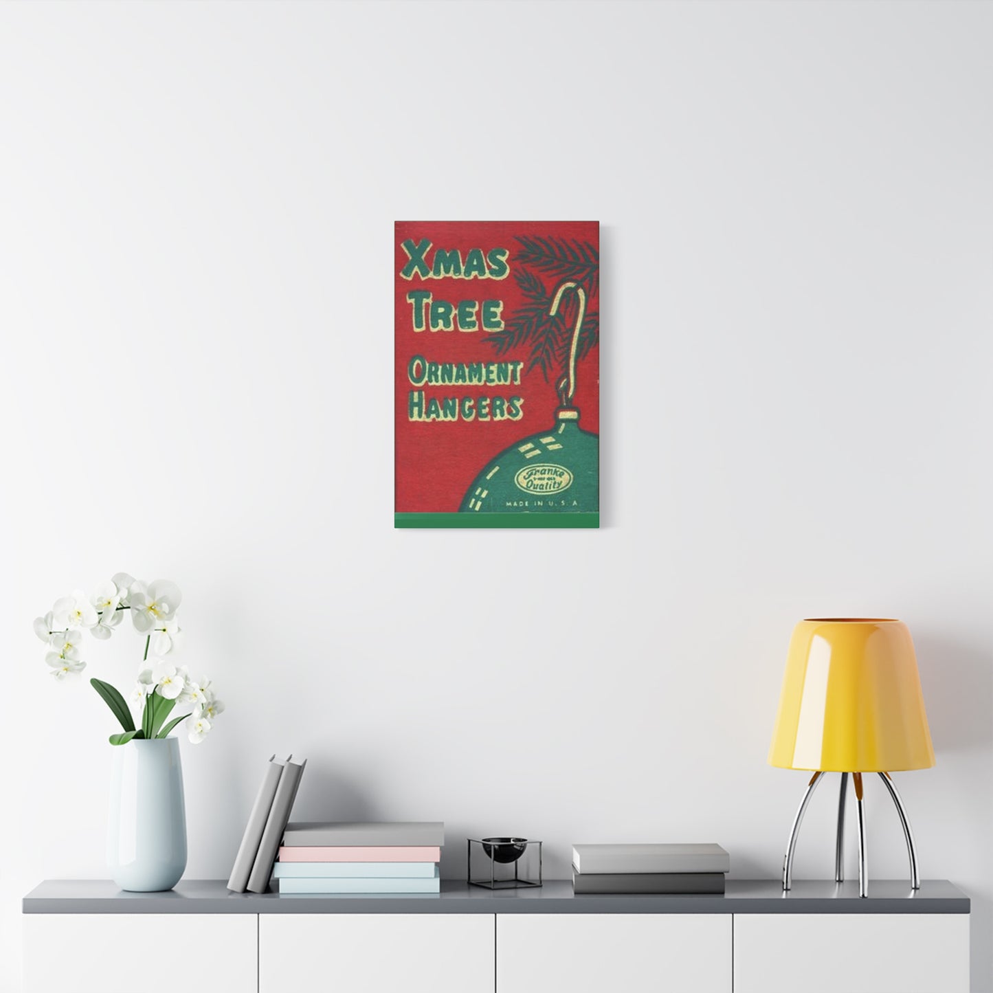 Ornament Hangers Matte Canvas, Stretched, 1.25"