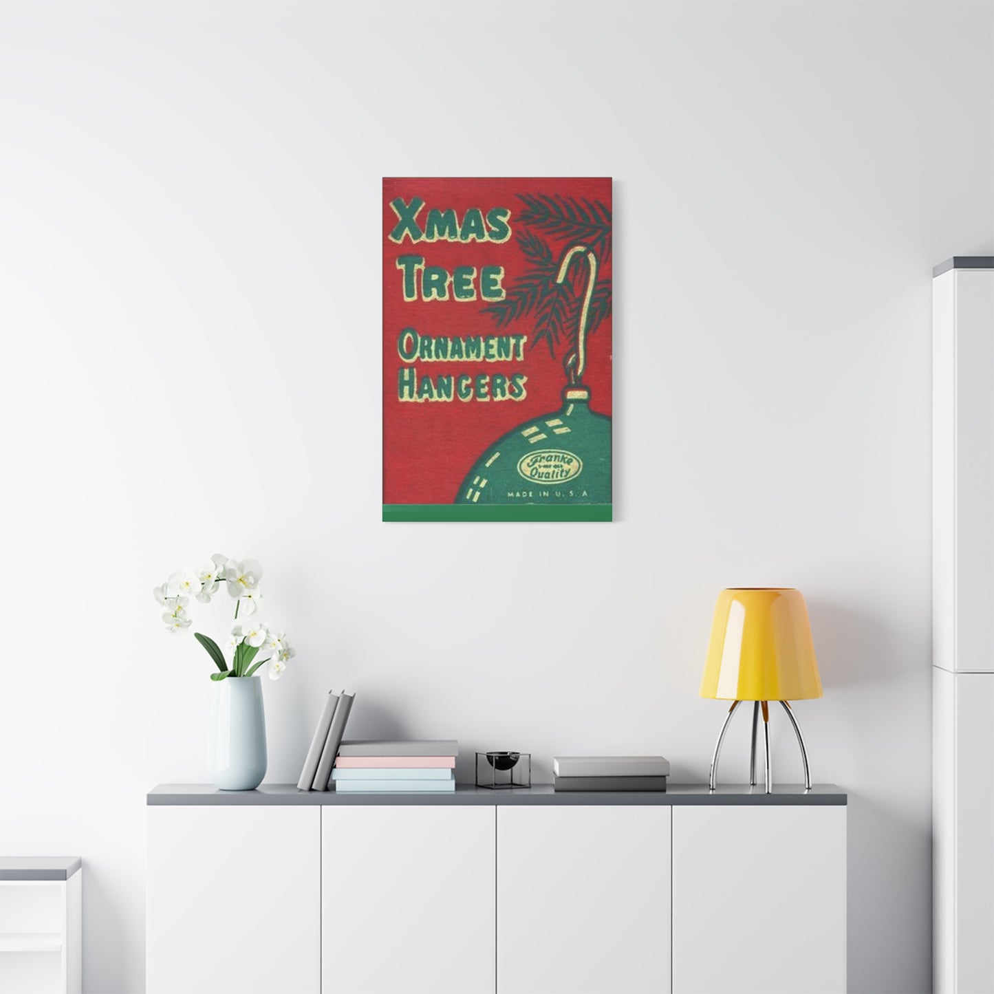 Ornament Hangers Matte Canvas, Stretched, 1.25"