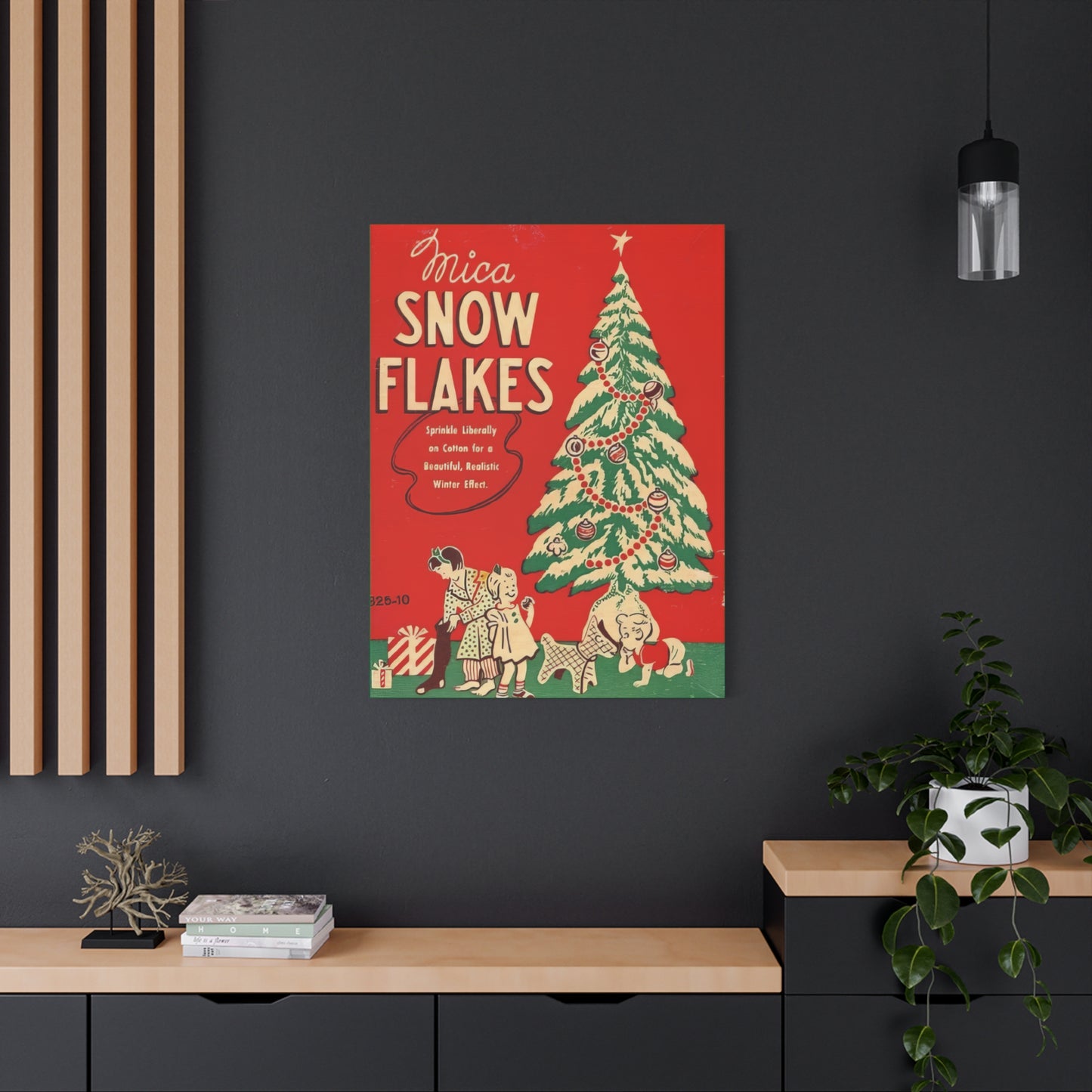 Snow Flakes Matte Canvas, Stretched, 1.25"