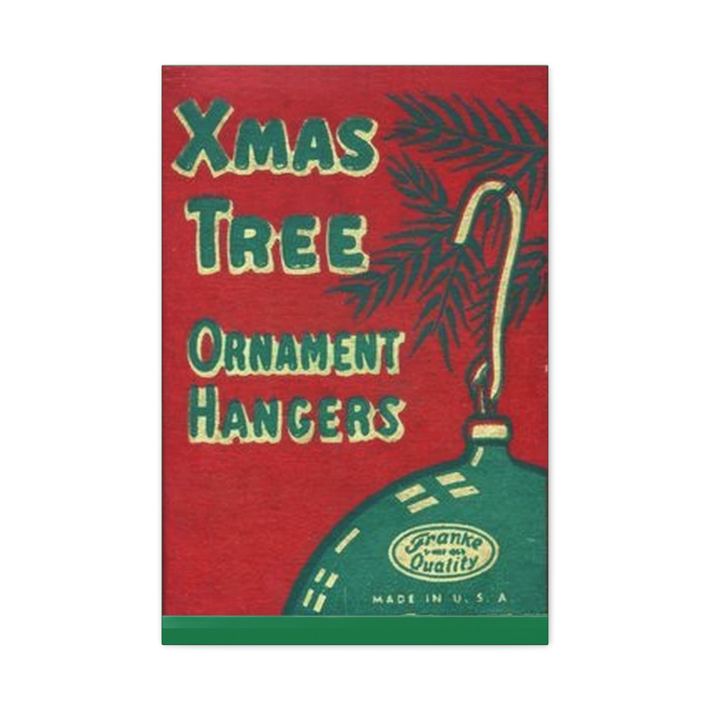Ornament Hangers Matte Canvas, Stretched, 1.25"