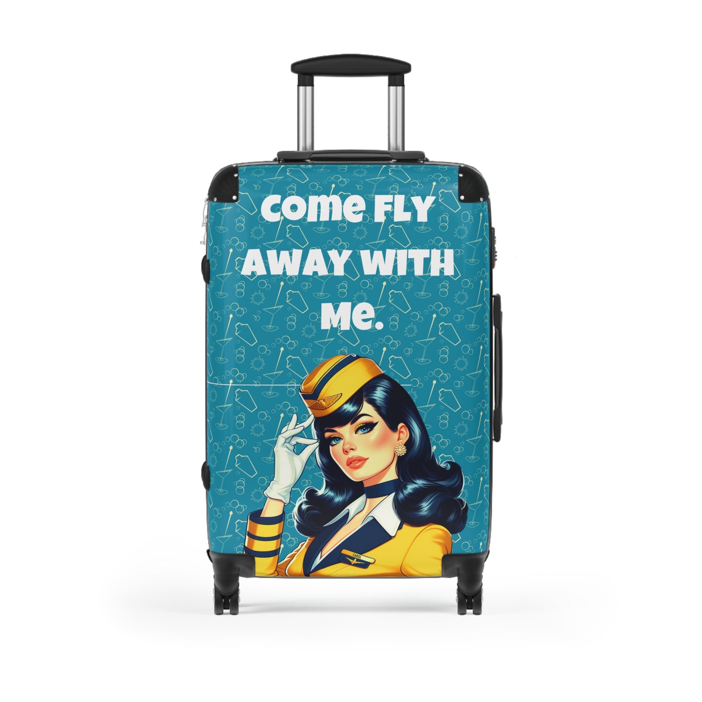 Frequent Flyer Luggage, Flight Attendant Suitcase, MCM funny luggage,