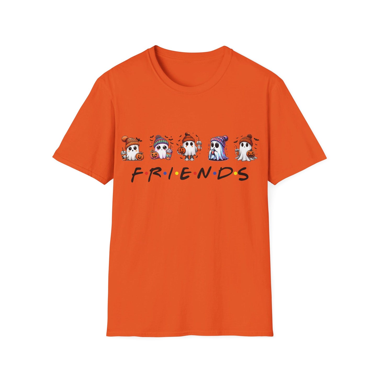 Halloween T-Shirt, Ghost Friends Tshirt, Unisex Softstyle Tee Shirt