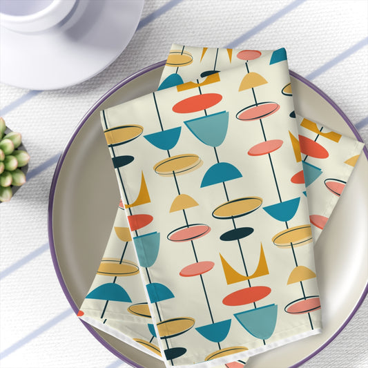 Atomic Decor Napkins Set of 4