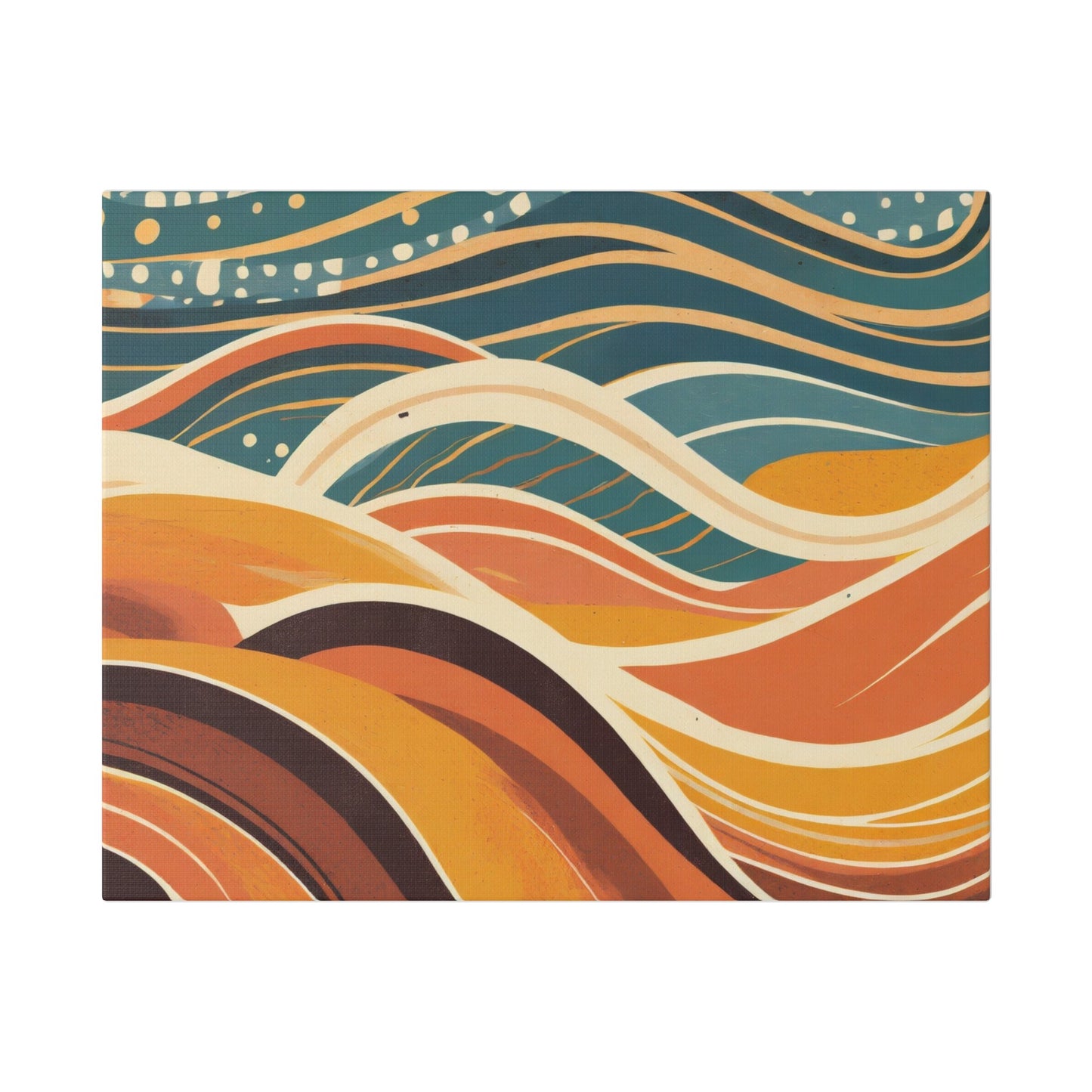 MCM Groovy Waves Canvas