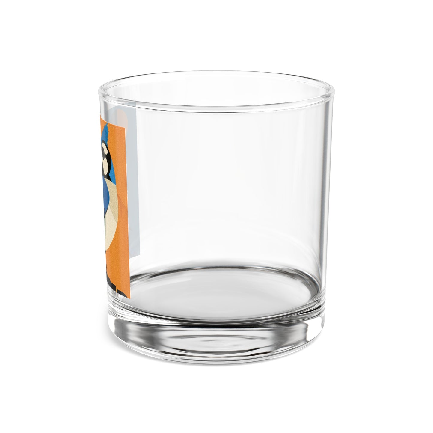 MCM Mid Mod Blue Jay Rocks Glass, 10oz