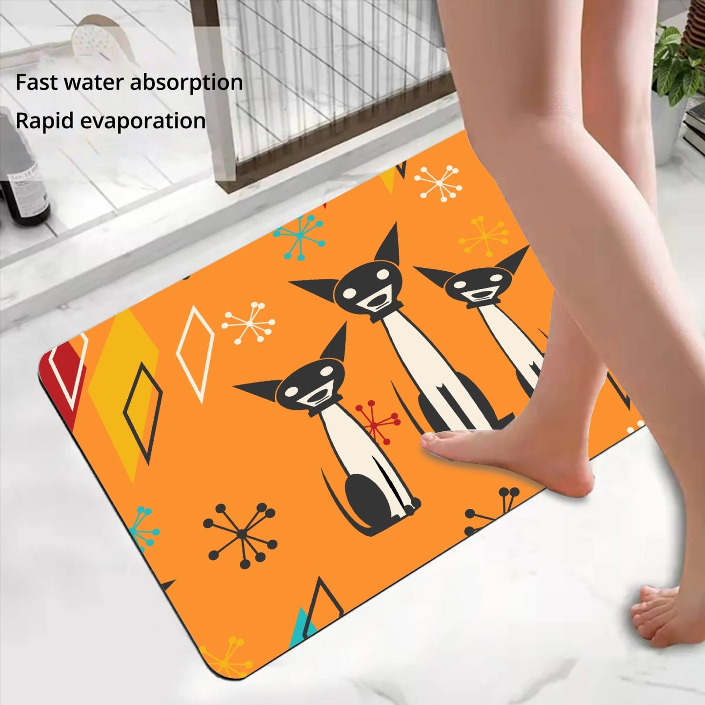 Atomic Dog Bathroom Door Mat