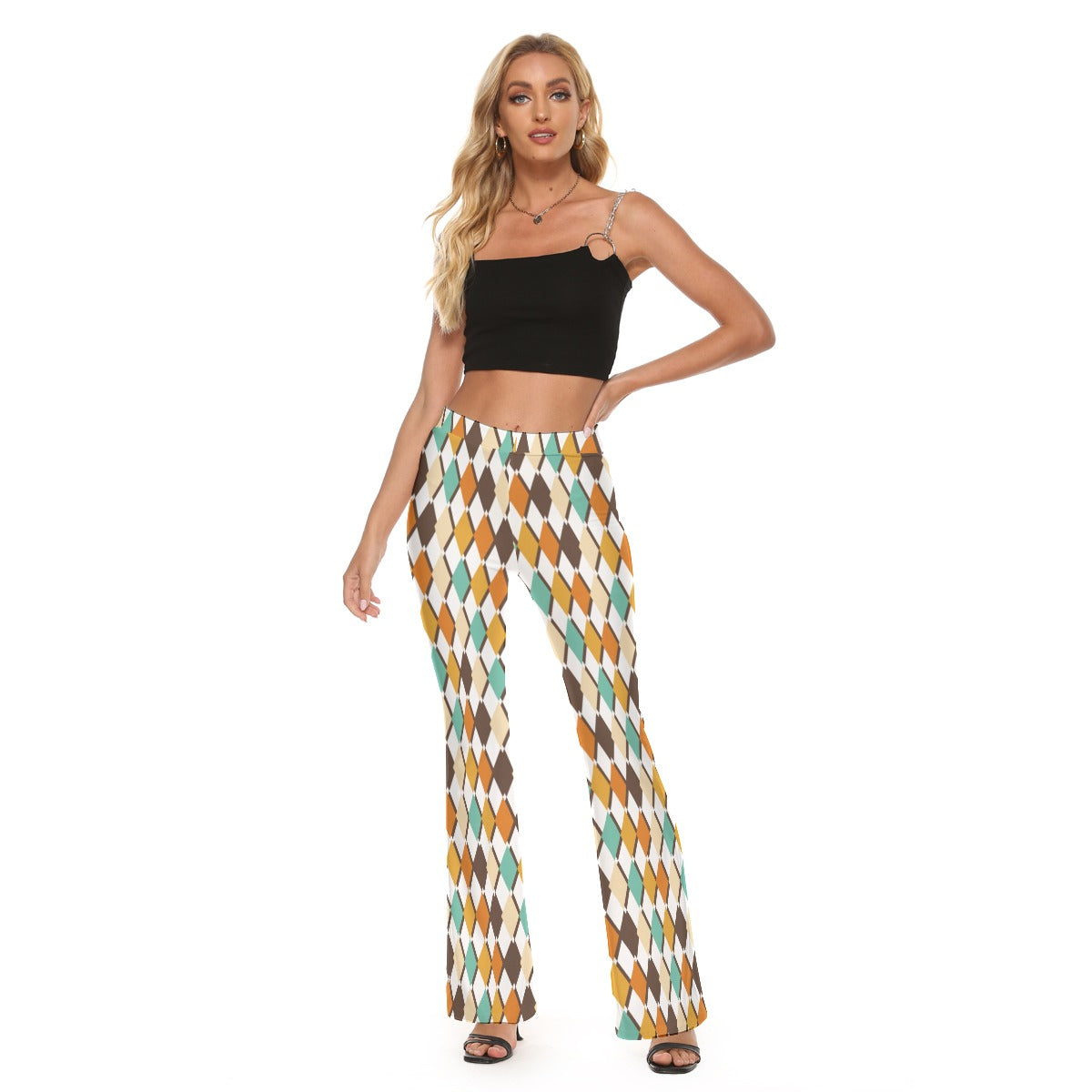 Retro Hippie Go-Go Flare Pants - Wide Leg Pants