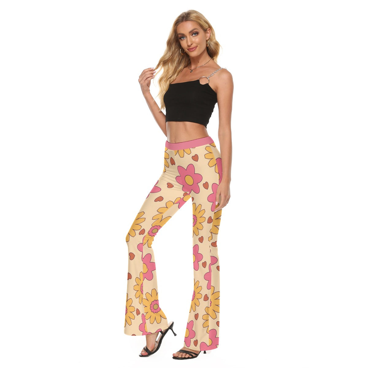 Retro Hippie Go-Go Flare Pants- Wide Leg Pants